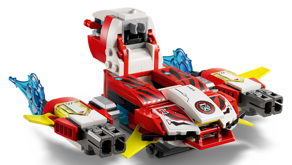 Lego Cooper's Tiger Mech & Zero's Hot Rod Car