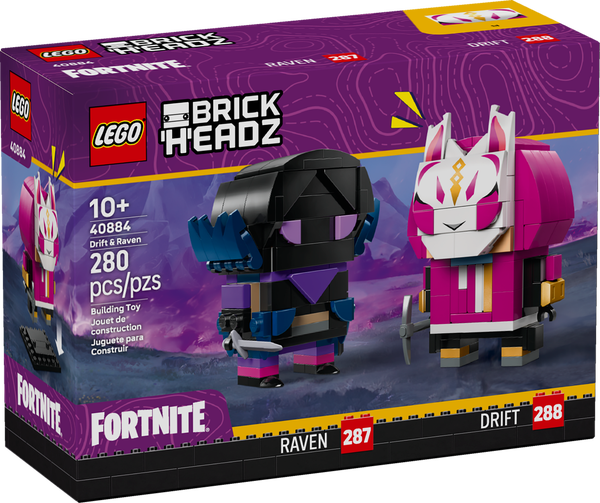 Lego Drift & Raven Figures