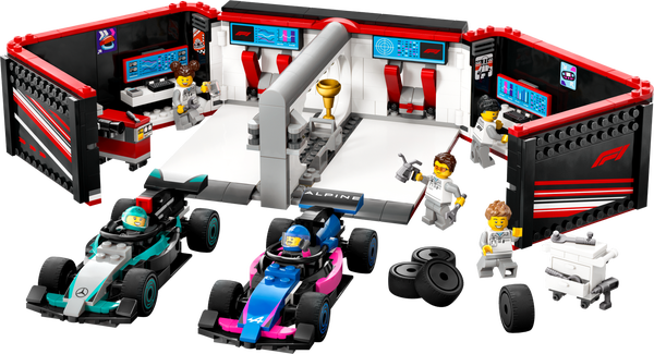 lego F1® Garage & Mercedes-AMG & Alpine Cars