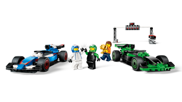 Lego F1® Grid With VCARB & Sauber Race Cars