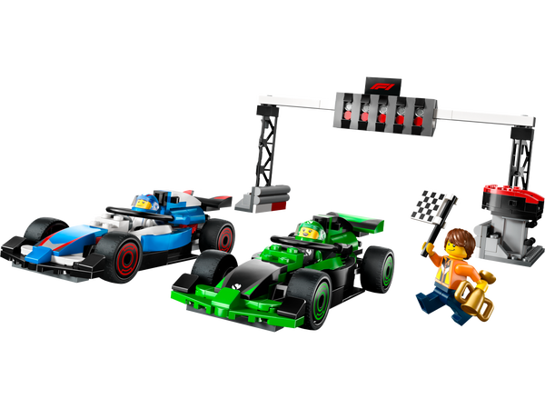 lego F1® Grid with VCARB & Sauber Race Cars