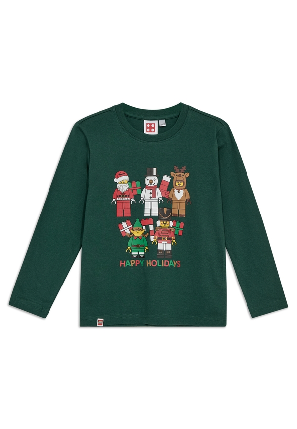 lego Kids Christmas Long Sleeve T-Shirt - Dark Green