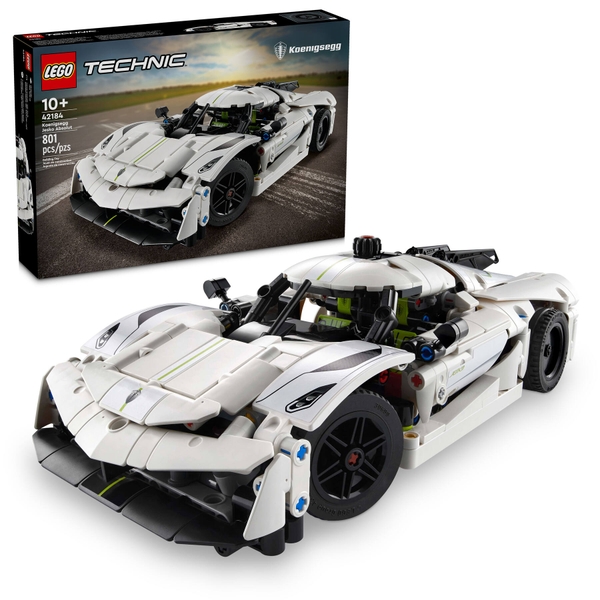Lego Koenigsegg Jesko Absolut White Hypercar