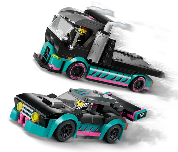 Lego Race Car And Car Carrier Truck