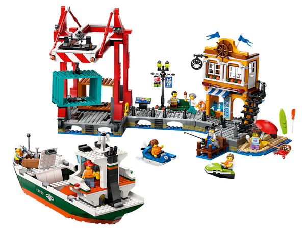 Lego Seaside Harbor With Cargo Ship