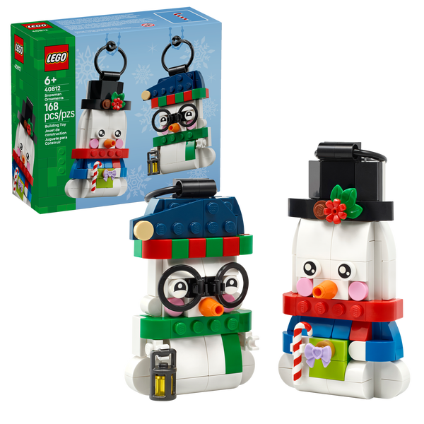 Lego Snowman Ornaments