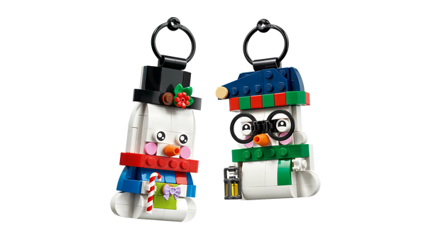 Lego Snowman Ornaments