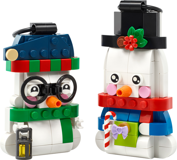 lego Snowman Ornaments