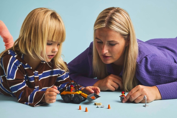 Lego Yellow Construction Wheel Loader