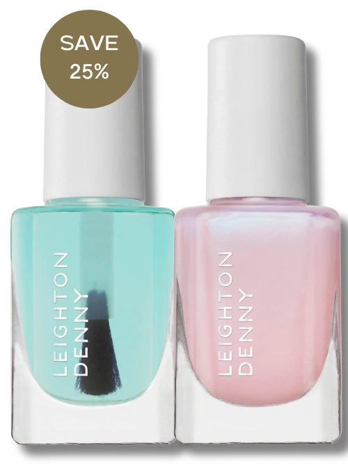 leighton denny Dry & Ridged Nails - Illuminating Nail Care Duo