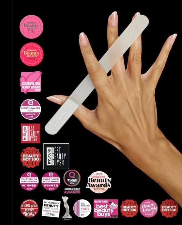 Leighton Denny Large Crystal Nail File (195mm) & Storage Box