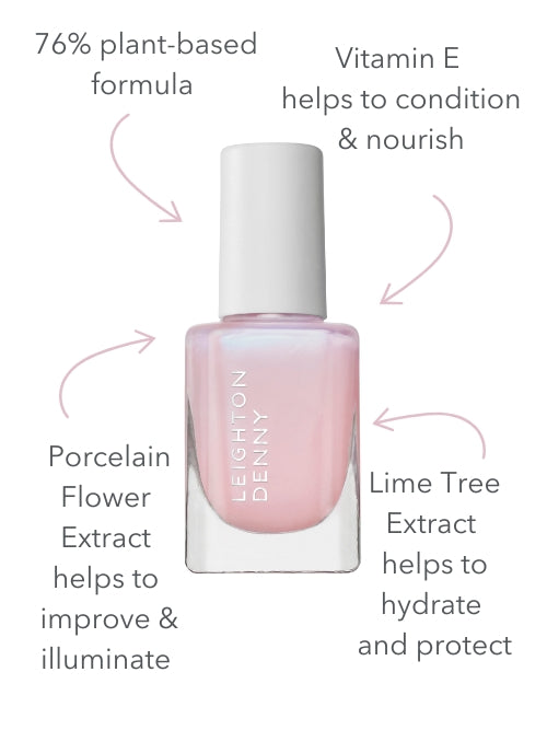 Leighton Denny Nail Illuminator Blush Pink | Nail Polish & Brightening Treatment Base Coat