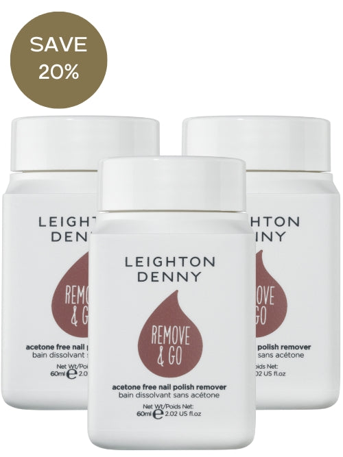 leighton denny Remove & Go Trio (3 x 60ml) SPECIAL VALUE