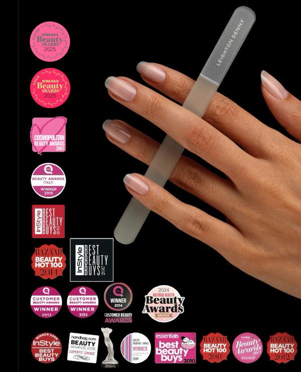 Leighton Denny Small & Large Crystal Nail File Duo SPECIAL VALUE
