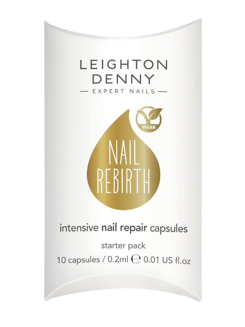 leighton denny Starter Pack Nail Rebirth Intensive Nail Repair Capsules x10