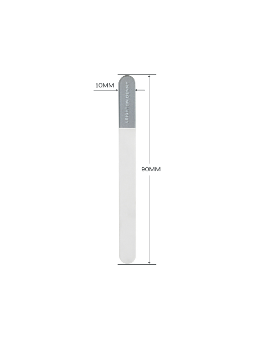 Leighton Denny Travel Crystal Nail File (90mm) & Eco Case