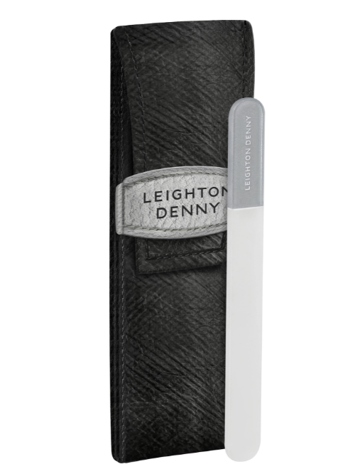 leighton denny Travel Crystal Nail File (90mm) & Eco Case