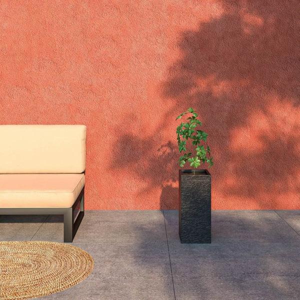 Leisure Mod Basalt Fiberstone And MgO Clay Modern Tall Square Planter Pot For Indoor And Outdoor