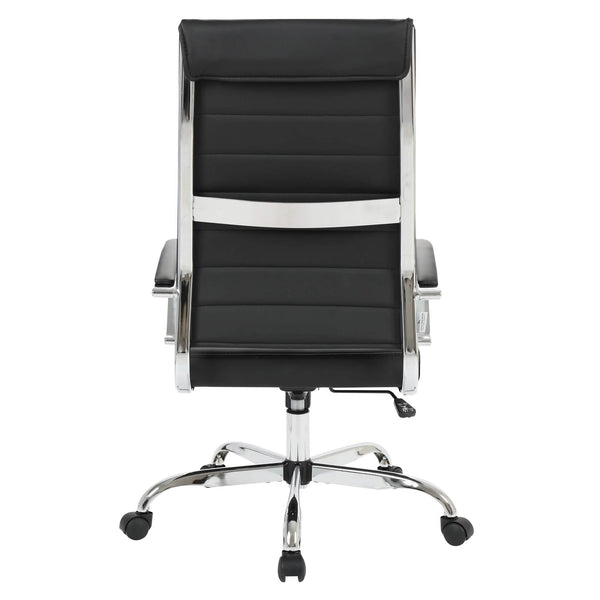 Leisure Mod Benmar High-Back Leather Adjustable Office Conference Chair