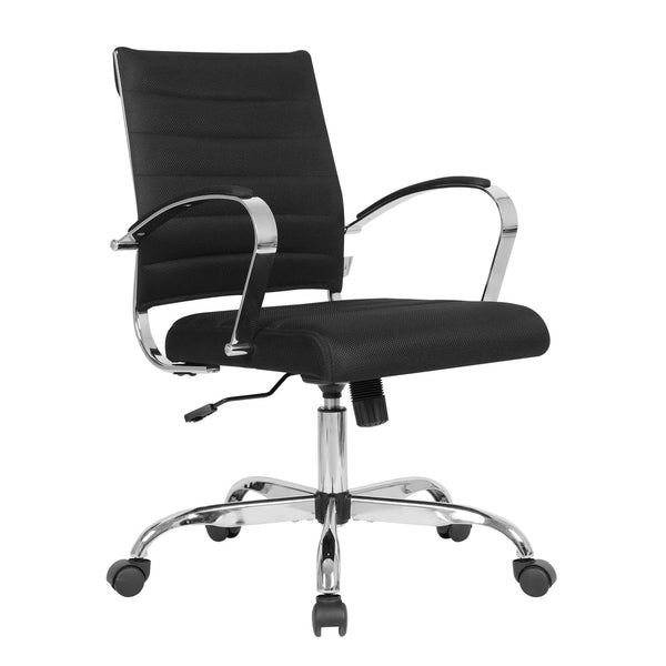 leisure mod Benmar Mid-Back Mesh Adjustable Office Conference Chair