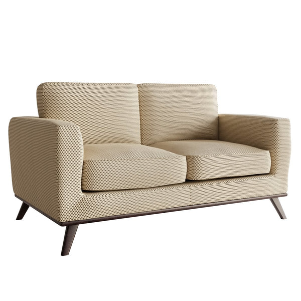 leisure mod Birch Wood Base Leather/Mesh Loveseat - Chester Collection leisure mod Birch Wood Base Leather/Mesh Loveseat - Chester Collection