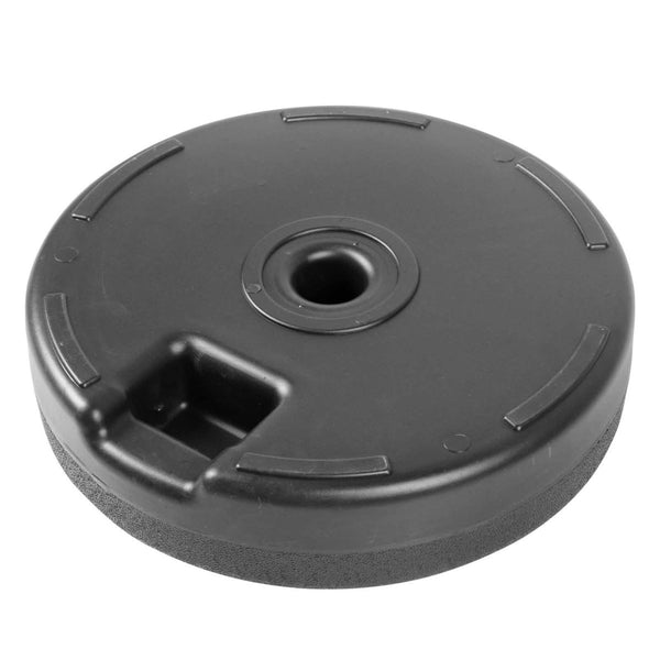 Leisure Mod Bovilar Modern Outdoor Patio 20" Round Fillable Free Standing Umbrella Base