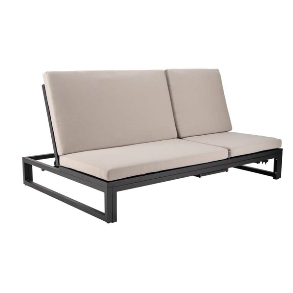leisure mod Chelsea Aluminum Outdoor 2 in 1 Convertible Sofa and Double Chaise Lounge Chair with Removable Cushions leisure mod Chelsea Aluminum Outdoor 2 in 1 Convertible Sofa and Double Chaise Lounge Chair with Removable Cushions