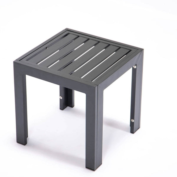 Leisure Mod Chelsea Modern Aluminum Patio Side Table
