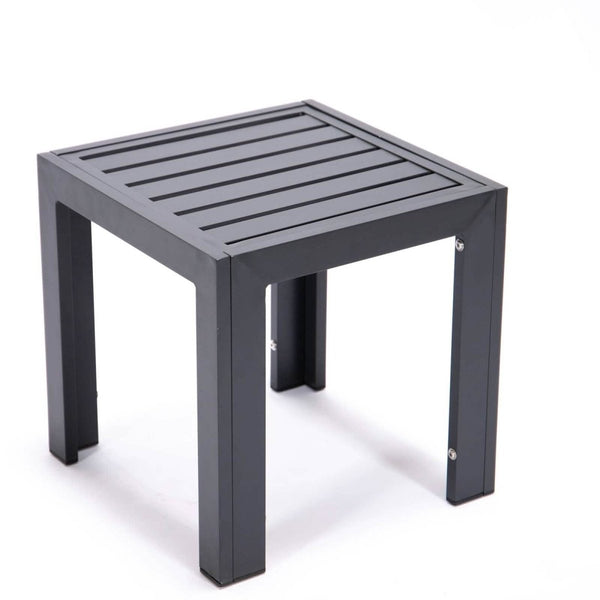 leisure mod Chelsea Modern Aluminum Patio Side Table leisure mod Chelsea Modern Aluminum Patio Side Table