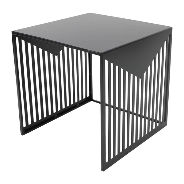 leisure mod Cisco Modern Square Steel Side Table with Powder Coated Finish leisure mod Cisco Modern Square Steel Side Table with Powder Coated Finish