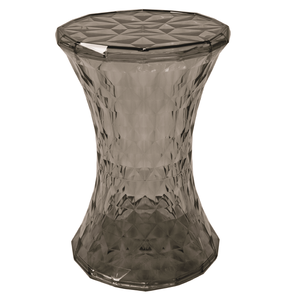 leisure mod Clio Plastic Side Table with a Diamond Shape Design