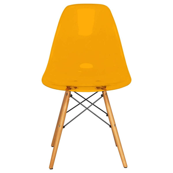 Leisure Mod Dover 3-Piece Dining Set With Round White MDF Top Bistro Table And 2 Plastic Chairs
