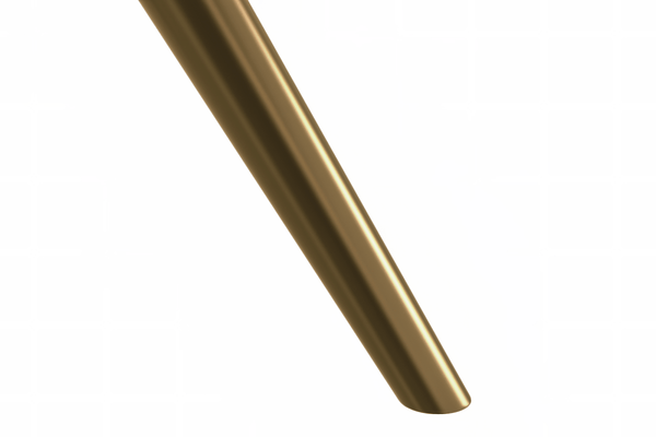 Leisure Mod Elega Rectangular Dining Table With Sintered Stone/Glass Rectangular Top And Gold Stainless Steel Base