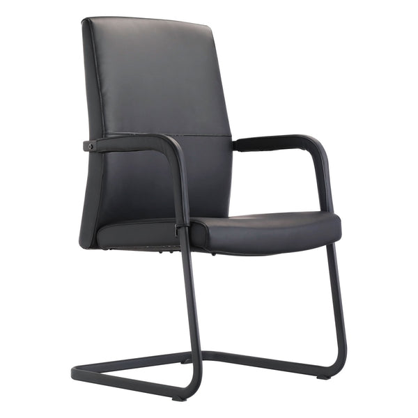 leisure mod Evander Leather Office Chair With Aluminum Frame leisure mod Evander Leather Office Chair With Aluminum Frame