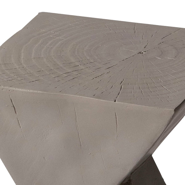 Leisure Mod Glint Side Table In Fiberstone Square Accent Table