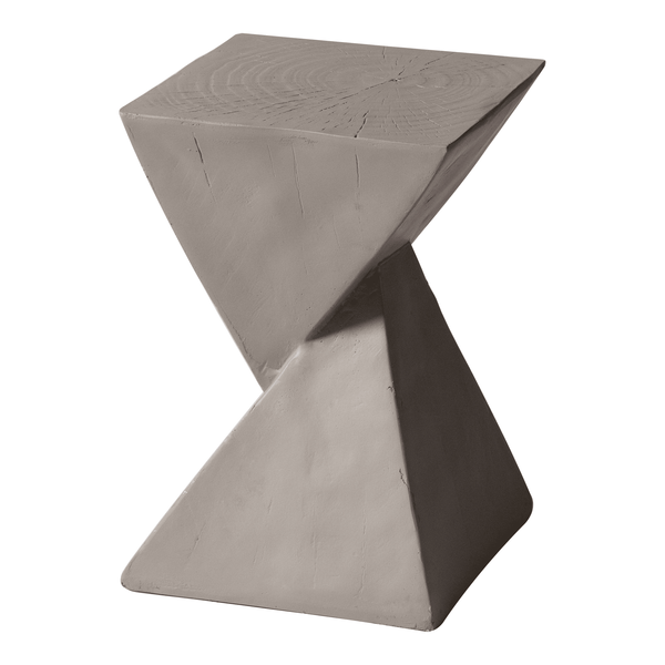 leisure mod Glint Side Table in Fiberstone Square Accent Table