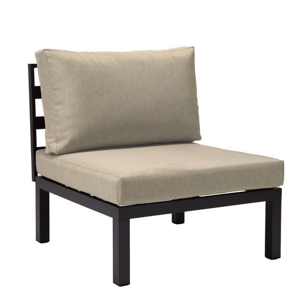 Leisure Mod Hamilton 4-Piece Patio Chair Upholstered In Polyester And Powder Coated Aluminum Frame