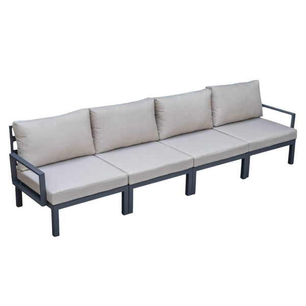 leisure mod Hamilton 4-Piece Patio Chair Upholstered in Polyester and Powder Coated Aluminum Frame leisure mod Hamilton 4-Piece Patio Chair Upholstered in Polyester and Powder Coated Aluminum Frame