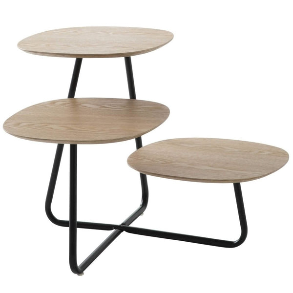 leisure mod Hazelton Multi-Top End Tables with Manufactured Wood Top and Powder Coated Steel Frame leisure mod Hazelton Multi-Top End Tables with Manufactured Wood Top and Powder Coated Steel Frame