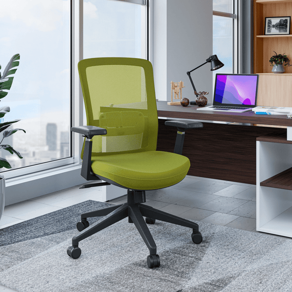 Leisure Mod Ingram Ergonomic Modern Office Mesh Task Chair With Adjustable Height