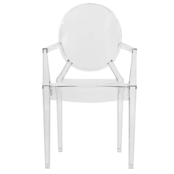 Leisure Mod Carroll Modern Acrylic Dining Armchair