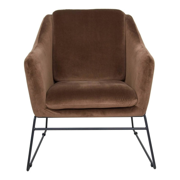 Leisure Mod Harmony Velvet Accent Armchair
