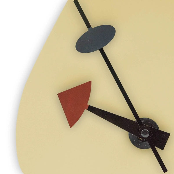 Leisure Mod Manchester Modern Tear-Drop Silent Non-Ticking Wall Clock