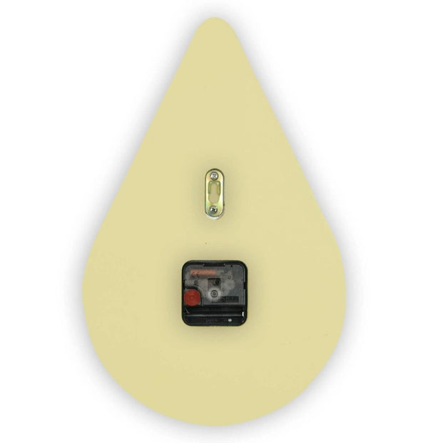 Leisure Mod Manchester Modern Tear-Drop Silent Non-Ticking Wall Clock