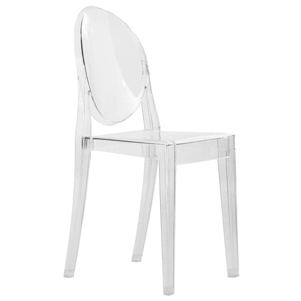leisure mod Marion Modern Transparent Acrylic Dining Chair
