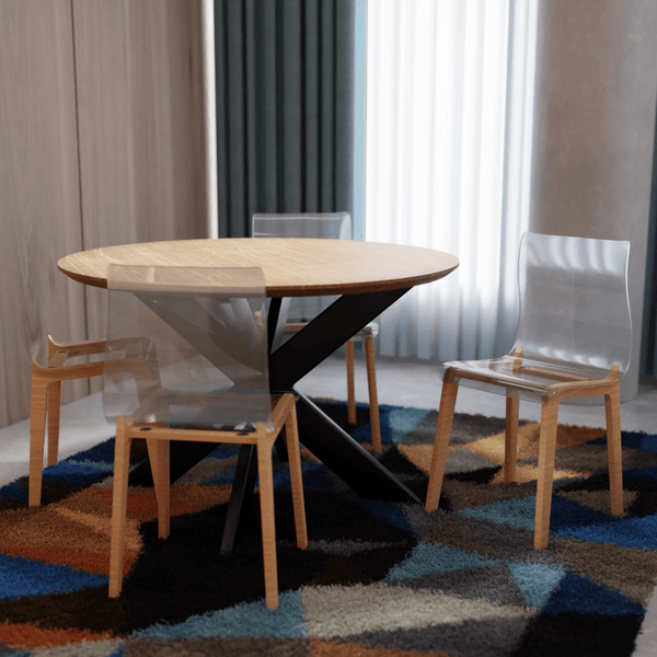 Leisure Mod Marsden Modern Dining Side Chair With Beech Wood Legs