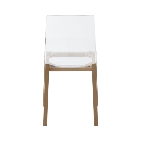 Leisure Mod Marsden Modern Dining Side Chair With Beech Wood Legs