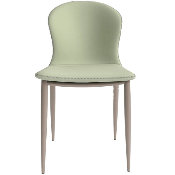 Leisure Mod Mosaic Dining Chair Upholstered Fabric Foam Cushioned Chair With Metal Legs