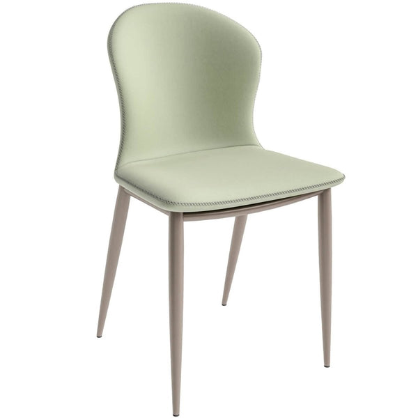 leisure mod Mosaic Dining Chair Upholstered Fabric Foam Cushioned Chair with Metal Legs