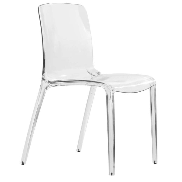 Leisure Mod Murray Stackable Dining Side Chair In Plastic